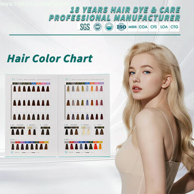 Wholesale  Hair Colour Chart Book 39 Colors Professional For Salons OEM Available Hair Color Wheel