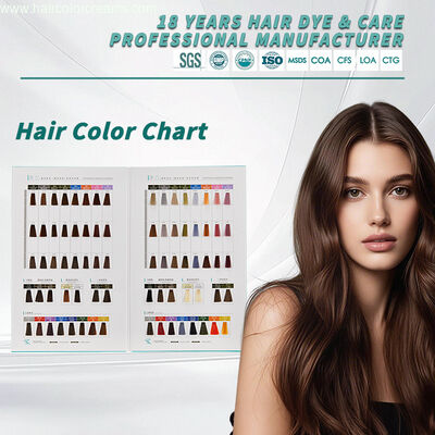 SHUJI OEM Salon Hair Color Swatches 39 Colors Brown Hair Color Chart Premium Quality and Design