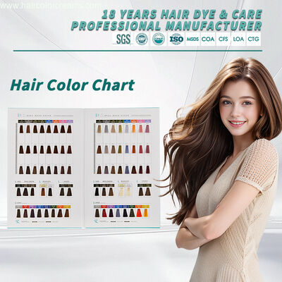 SHUJI OEM Hair Colour Wheel 39 Colors Premium Quality Professional Hair Color Swatches High Color Accuracy