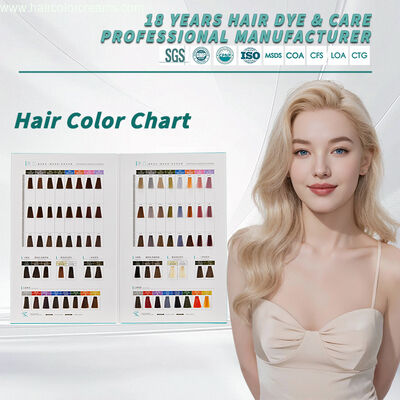 Factory OEM 39 Colors Hair Colour Swatch Book  for Professional Salon Use Long Lasting Display