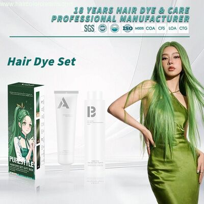 Ammonia Free Hair Dye Set Professional Home Use Herbal Hair Color Hair Dye Factory OEM Wholesale