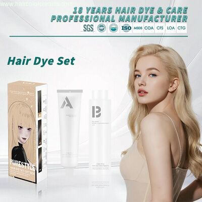 Low Ammonia Professional Home Hair Dye Set Peroxide Hair Dye Cream OEM Wholesale Hair Dye Factory Supply