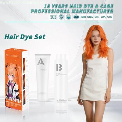 Purestyle Ammonia Free Home Hair Dye Kit With Color Cream & Developer OEM Wholesale Hair Dye Factory Supply