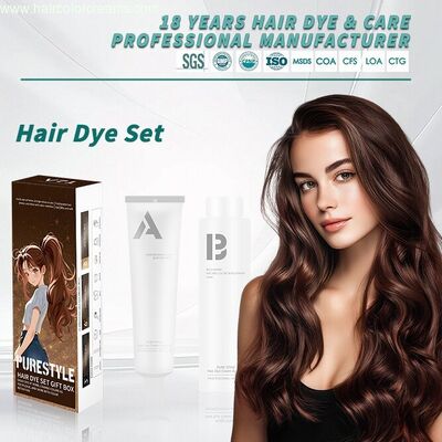Household Hair Dye Set Mild Formula Semi Permanent Home Hair Dye OEM Wholesale Hair Dye Factory Supply