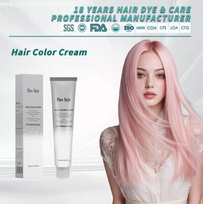 كريم صبغة الشعر الدائمة Purestyle OEM بالجملة صبغة شعر طبيعية عشبية أمونيا منخفضة 47 لونًا