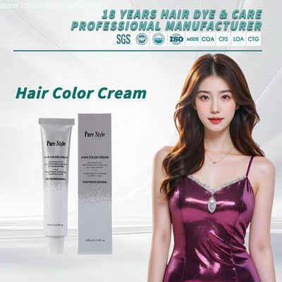 Purestyle Brown Hair Color Cream OEM Wholesale Natural Herbal Permanent Dye Organic Hair Dye