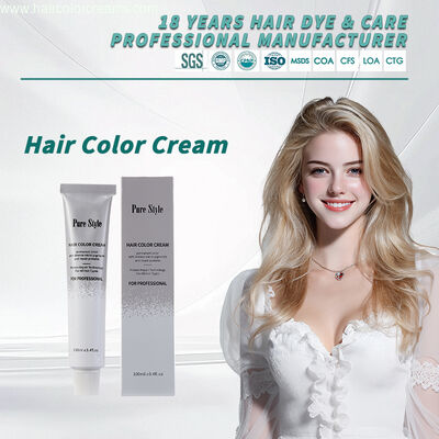 Crema colorante professionale per capelli Purestyle Salon OEM Vendita all'ingrosso Vari colori naturali