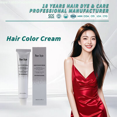 পিওরস্টাইল পার্মানেন্ট হেয়ার কালার ক্রিম OEM হোলসেল ভেগান ফর্মুলা ন্যাচারাল হেয়ার ডাইং ক্রিম