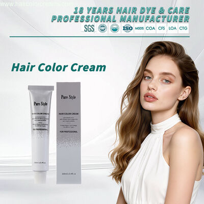 Creme de Coloração para Cabelo Purestyle OEM, Fórmula Suave, Venda por Atacado, Cores Vibrantes de Longa Duração