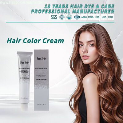 純スタイル OEM ヘアカラー クリーム 草薬剤 低アンモニア 永久性 ヘア染料