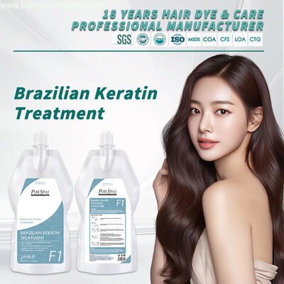 Hair Rebonding Straightening Treatment with Brazilian Keratin Hair Smoothing Treatment OEM Hair Dye Factory Wholesale