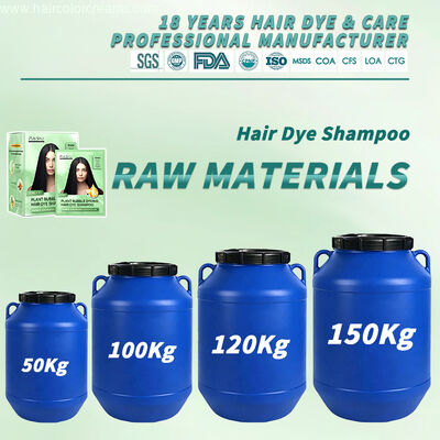 OEM Hair Color Manufacturer Hair Dye Shampoo Raw Material  Plant Bubble Dye Shampoo Raw Material  Gray Coverage