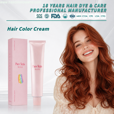 Custom  Hair Color Dye Natural Herbal Hair Dye Mild Formula Long Lasting Wholesale OEM Hair Dye Factory Supply