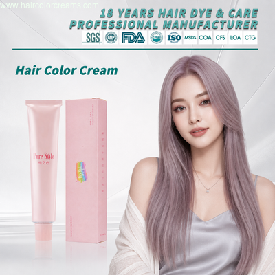 Salon-grade OEM Permanent Professional Hair Color Chemical Free Hair Color Cream Wholesale  Hair Dye Factory Supply