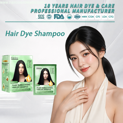 3 in 1 Color Shampoo OEM Private Label Hair Dye Factory Supply Purestyle Hair Dye Shampoo Supplier Professional Fast Grey Hair Cover Product