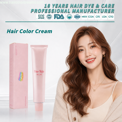 MOQ 20000 PCS Gentle Scalp Vibrant Shine Permanent Hair Dye from Top Grade Certified Hair Color Cream Manufacturer  Fashion Color Cream OEM Asia