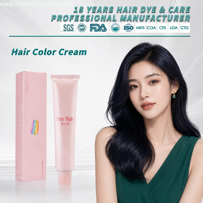 Gentle Scalp Formula Hair Dye Cream OEM ODM Aromatic Smooth Permanent Hair Color Bulk Export from Professional Hair Color Manufacturer