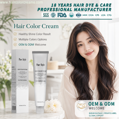 Professional Private Label Permanent Hair Color Cream with Long-Lasting Results for Professional Salon Use OEM ODM