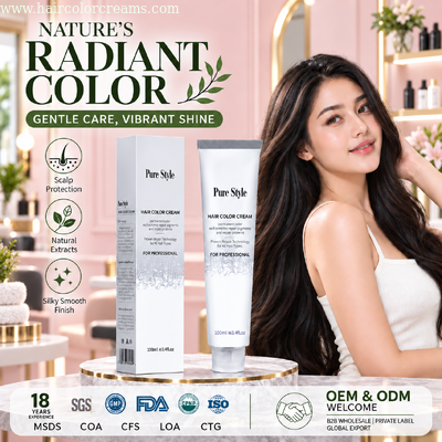 Hair Color Cream Wholesale Herbal Formula Professional Salon Color Cream Bulk Buy