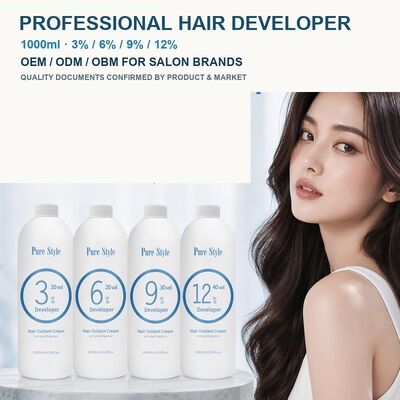 1000ml Hair Developer Cream 3% 6% 9% 12% OEM Hair Color Manufacturer