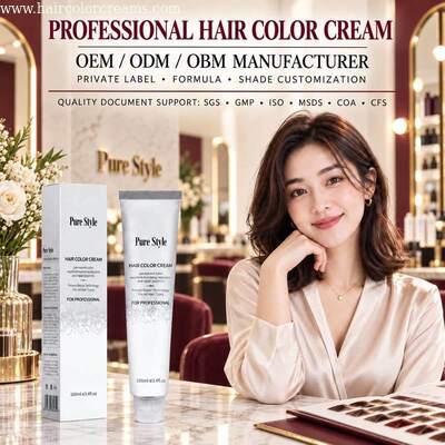100ml Fashion Hair Color Cream OEM | Hair Color Manufacturer & Hair Dye Factory